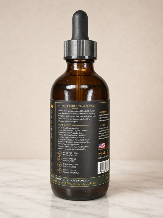 Herbal Crown Oil for Locs & Natural Hair | Zenith Crown Co.