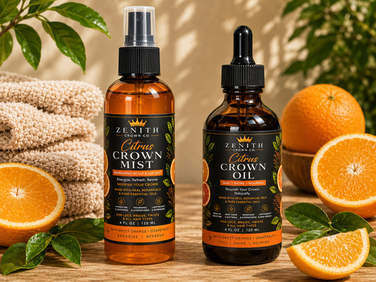 Citrus 2-Step Crown Moisture Routine | Mist + Oil