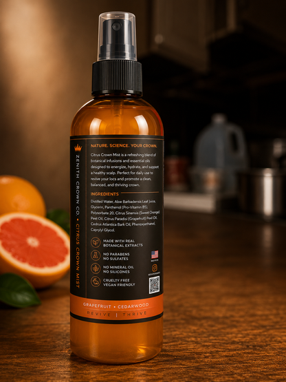 Citrus Crown Mist for Locs & Natural Hair | Zenith Crown Co.