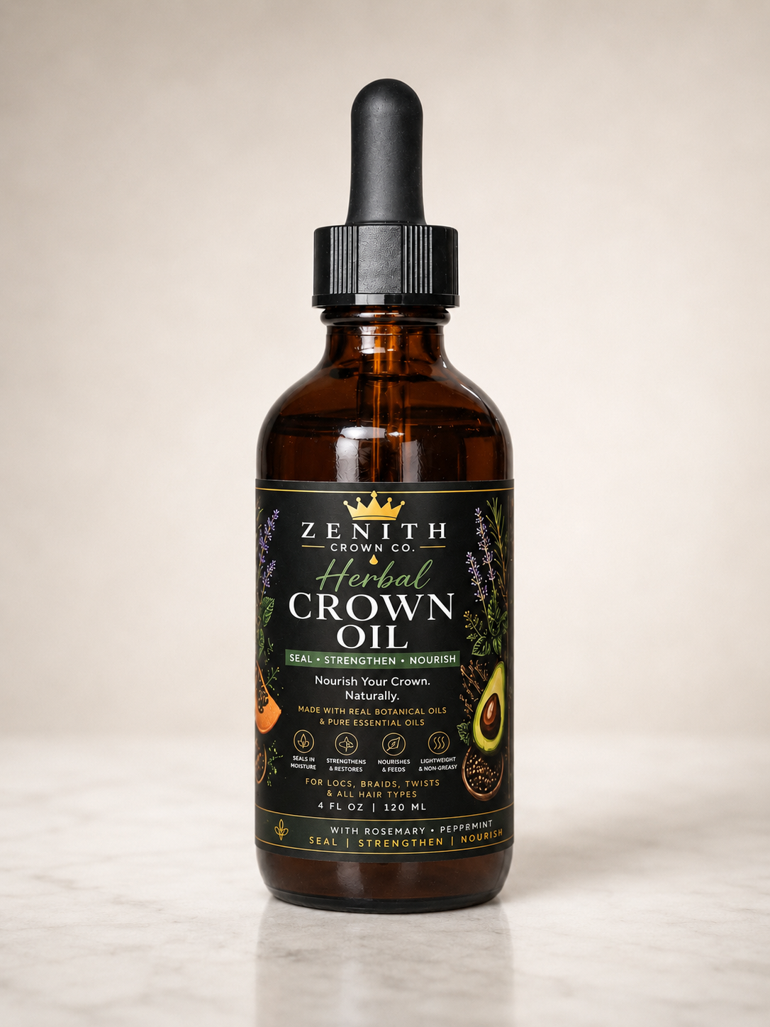 Herbal 2-Step Crown Moisture Routine | Mist + Oil