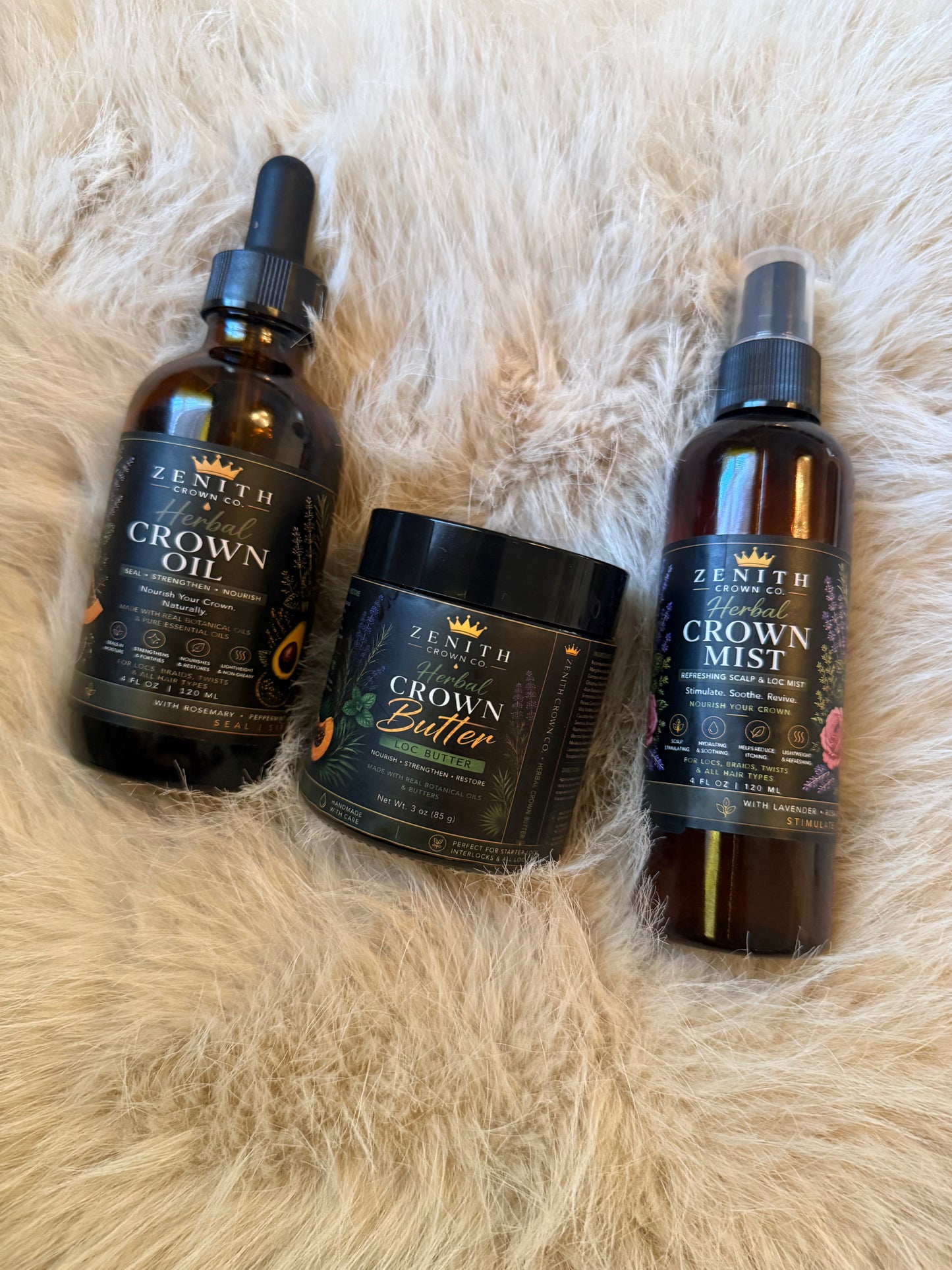 Herbal Crown Hair Care Bundle for Locs | Zenith Crown Co.